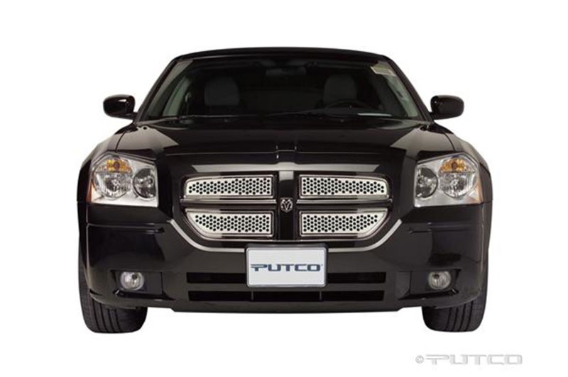 Putco 84334 | 06-07 Dodge Magnum Main Grille Punch Stainless Steel Grilles; 2006-2007