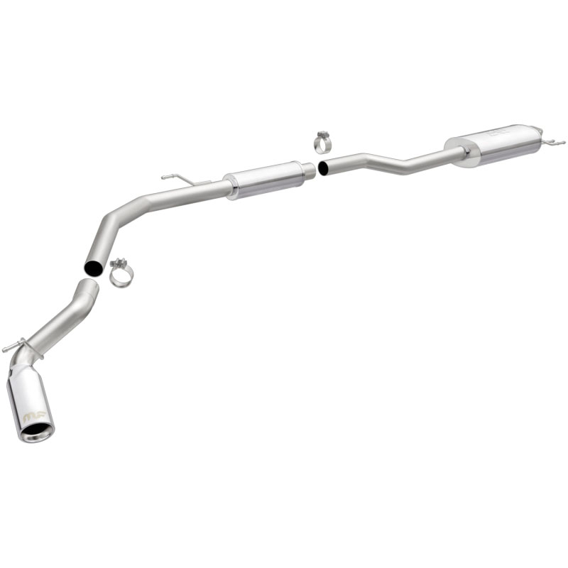 Magnaflow 19364 | MagnaFlow 2017 Honda Ridgeline V6 3.5L 409 SS Polished 2.5in. MF Series Cat-Back Exhaust; 2017-2017