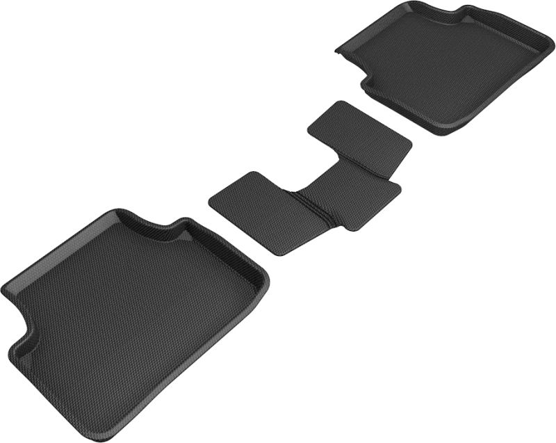 3D Maxpider l1vw10621509 | 3D MAXpider 18-21 Volkswagen Tiguan Kagu 2nd Row Floormats - Black; 2018-2021