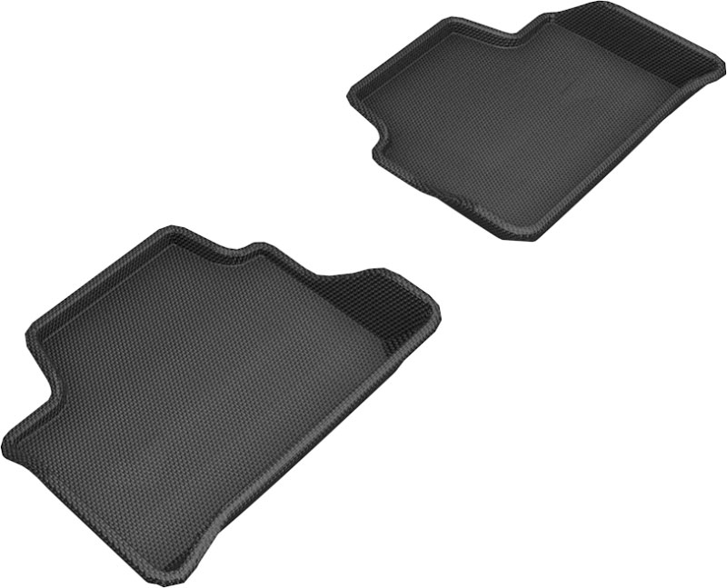 3D Maxpider l1bm10321509 | 3D MAXpider 2019-2020 BMW 3 Series (G20) Kagu 2nd Row Floormats - Black; 2019-2022