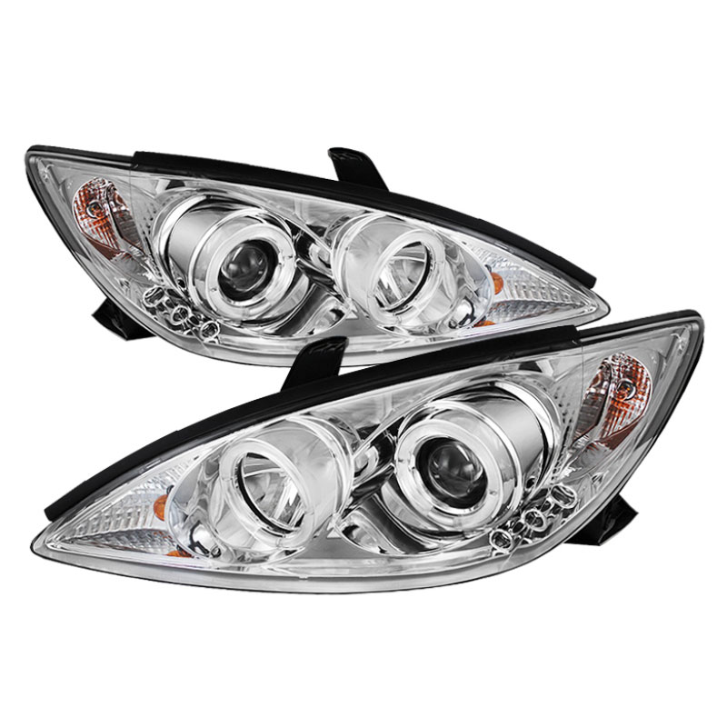 SPYDER 5064318 | Spyder Toyota Camry Halo Projector Headlights - Chrome - (PRO-YD-TCAM02-HL-C); 2002-2006