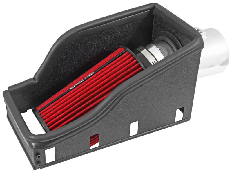 Spectre 9979 | 11-14 Ford F-Series SD V8-6.7L DSL Air Intake Kit - Polished w/Red Filter; 2011-2014