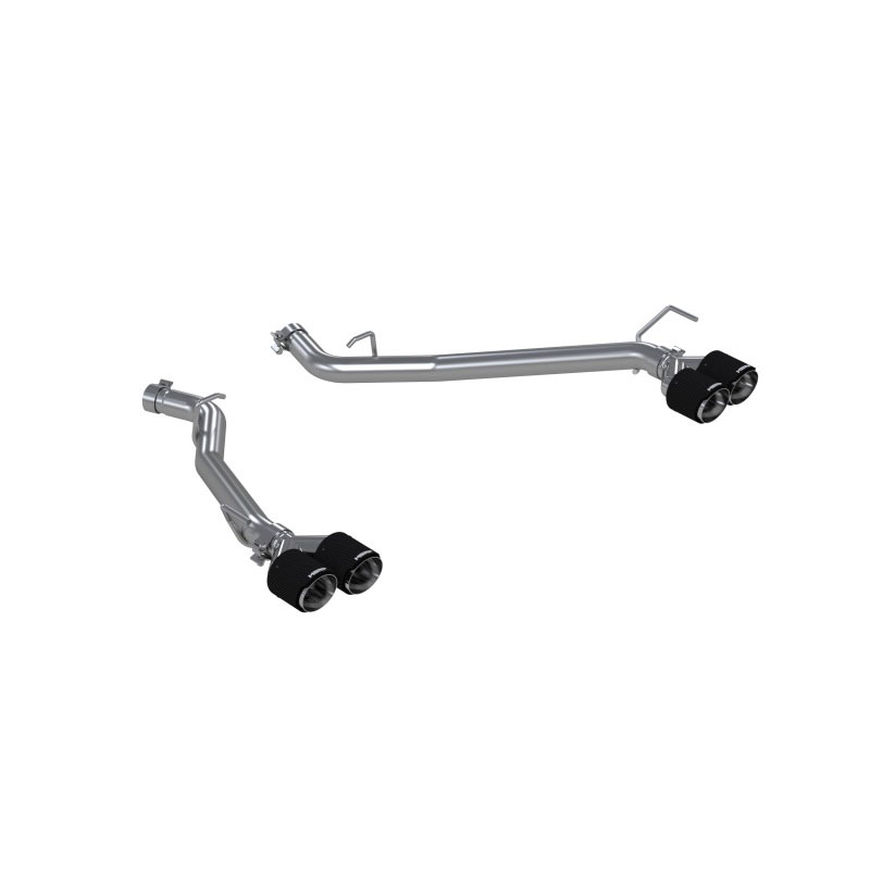 MBRP s52033cf | 20-21 Ford Explorer ST 3.0L EcoBoost Dual Rear Exit Axle Back w/ Quad Carbon Fiber Tips - T304; 2020-2022