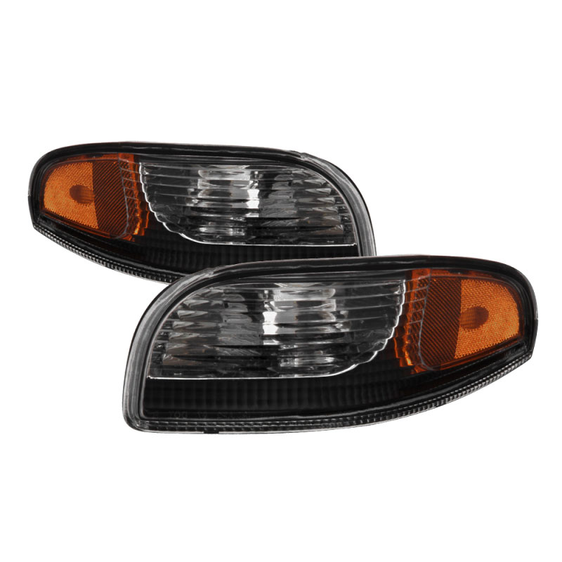 SPYDER 9036590 | xTune Chevy Corvette 97-04 Bumper Signal Lights - Black CBL-JH-CCORV97-AM-BK; 1997-2004