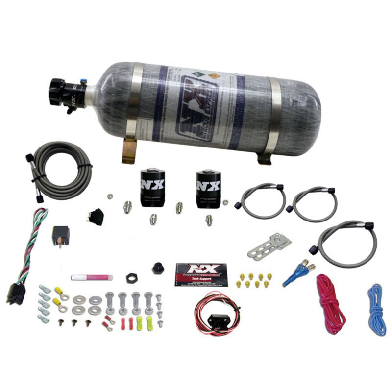 Nitrous Express 20930-12 | 10-15 Chevrolet Camaro (5th Gen) Single Nozzle Nitrous Kit (35-150HP) w/Comp Bottle; 2010-2015