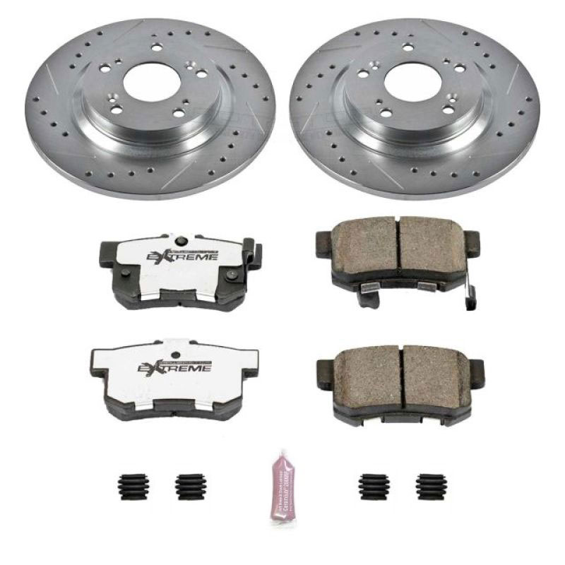 PowerStop k2310-26 | Power Stop 00-09 Honda S2000 Rear Z26 Street Warrior Brake Kit; 2000-2009