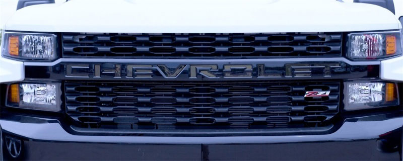 Putco 55554bpgm | 19-20 Chevy Colorado - Grille Letters - Black Platinum Chevrolet Letters; 2019-2022