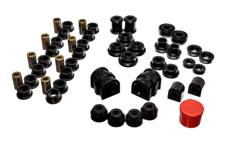 Energy Suspension 18.18101g | 91-02 Saturn S Series Coupe/Sedan/Wagon Black Hyper-Flex Master Bushing Set; 1991-2002