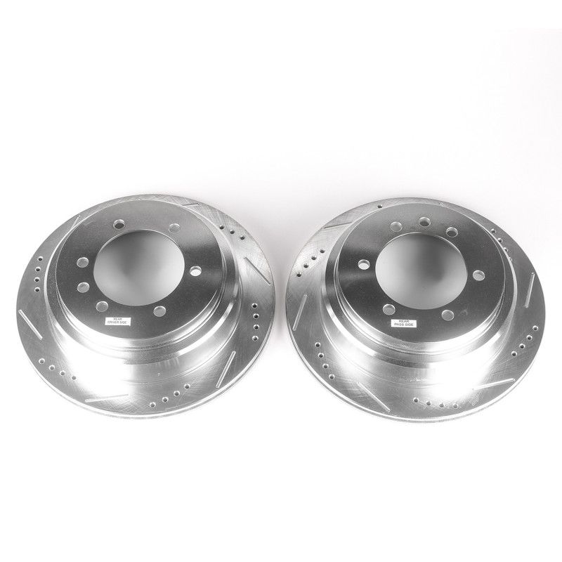 PowerStop jbr1578xpr | Power Stop 06-09 Nissan Patrol (Middle East Market) Front/Rear Drilled & Slotted Rotor (Pair); 2006-2009