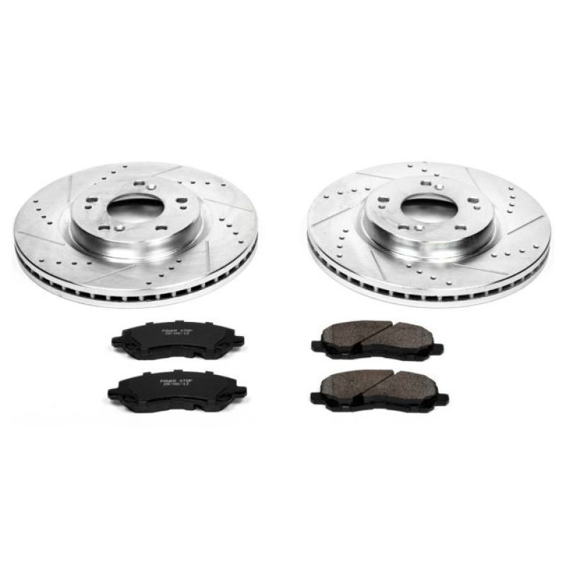 PowerStop k094 | Power Stop 06-12 Mitsubishi Eclipse Front Z23 Evolution Sport Brake Kit; 2006-2012