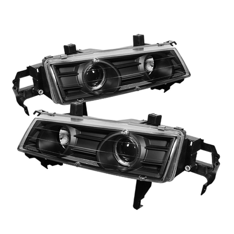 SPYDER 5010995 | Spyder Honda Prelude Halo Projector Headlights - Black - (PRO-YD-HP92-BK); 1992-1996