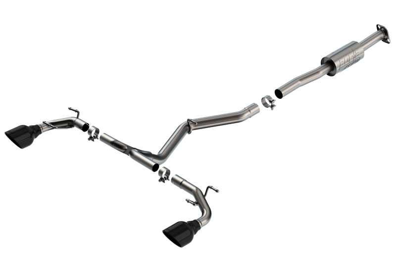 Borla 140910bc | 22-23 Subaru BRZ/Toyota GR86 2.4L RWD AT/MT ATAK Catback Exhaust - Black Chrome Tips; 2022-2023