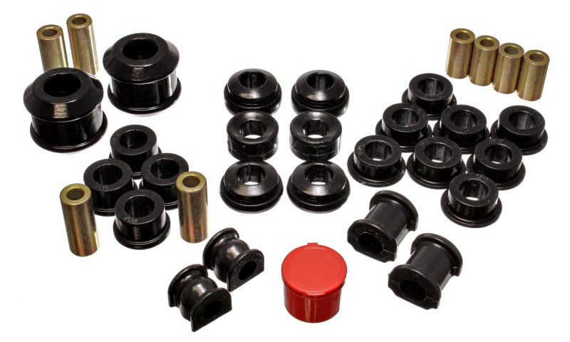 Energy Suspension 16.18111g | 02-04 Acura RSX (includes Type S) Black Hyper-Flex Master Bushing Set; 2002-2004