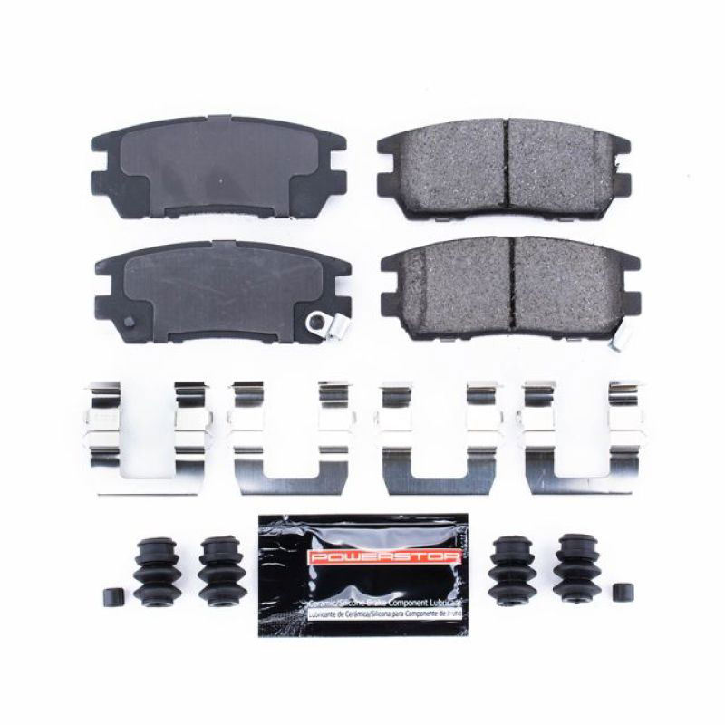 PowerStop z23-567 | Power Stop 92-00 Mitsubishi Montero Rear Z23 Evolution Sport Brake Pads w/Hardware; 1992-2000