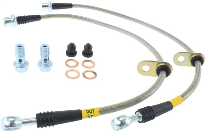 Stoptech 95044516 | StopTech 92-01 Toyota Camry Stainless Steel Rear Brake Lines; 1992-2001