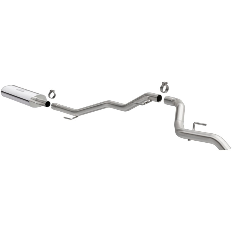 Magnaflow 19486 | MagnaFlow 2020 Jeep Gladiator 2.5in Rock Crawler Series Single Rear Exit SS Cat-Back Exhaust w/o Tip; 2020-2024