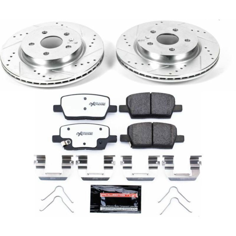 PowerStop k7289-26 | Power Stop 16-18 Cadillac CT6 Rear Z26 Street Warrior Brake Kit; 2016-2018