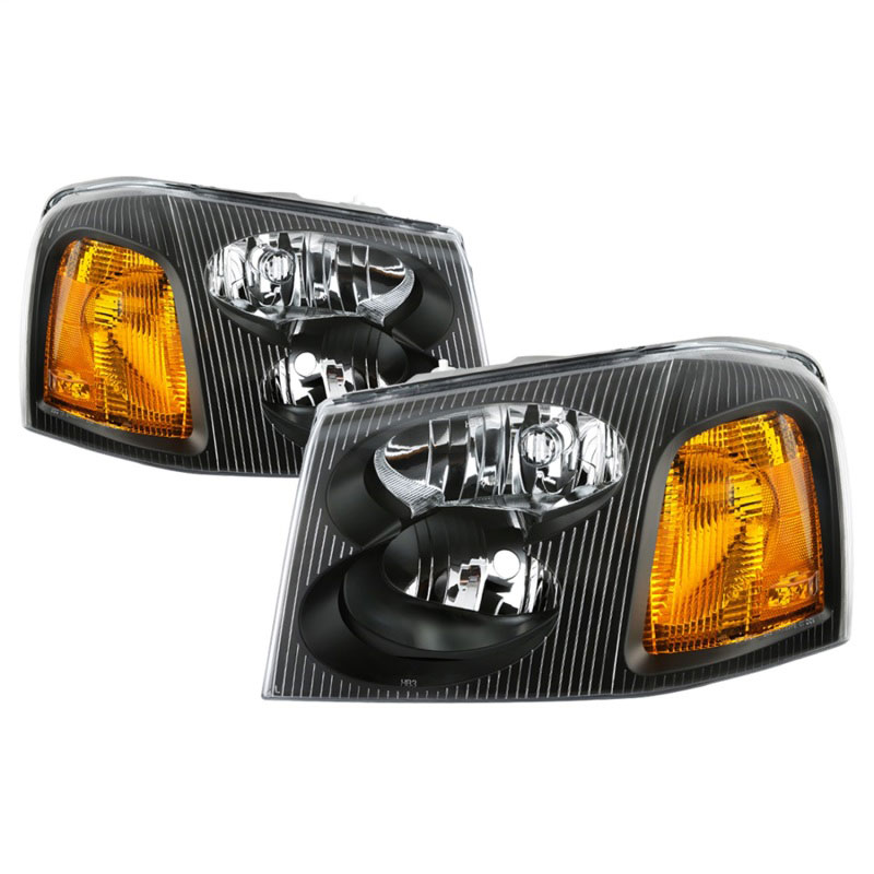 SPYDER 9042652 | xTune 02-09 GMC Envoy OEM Style Headlights - Black (HD-JH-GEN02-AM-BK); 2002-2009