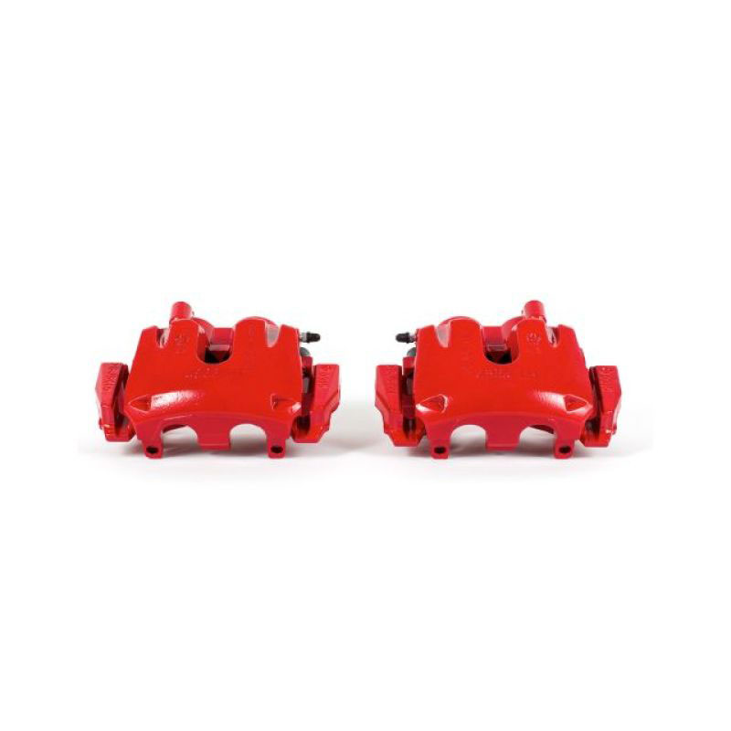 PowerStop s5296 | Power Stop 11-17 Dodge Durango Front Red Calipers w/Brackets - Pair; 2011-2017