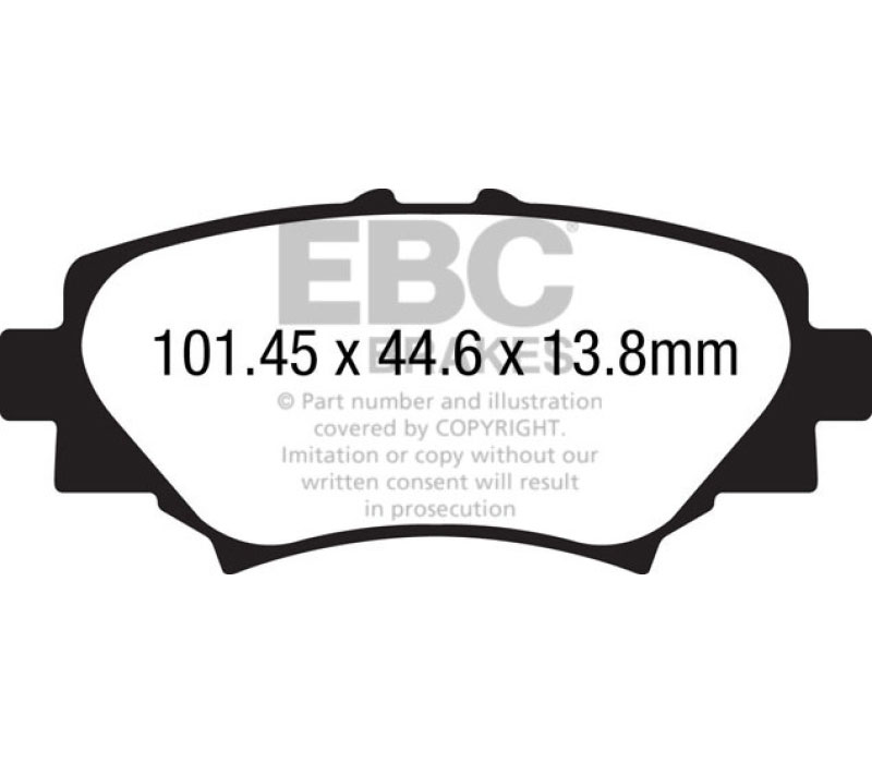 EBC dp32186c | 14+ Mazda 3 2.0 (Japan Build) Redstuff Rear Brake Pads