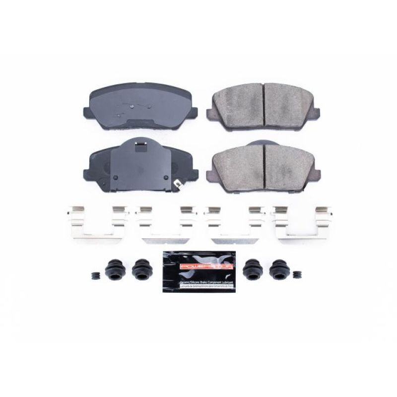 PowerStop z23-1735 | Power Stop 2014 Kia Forte Front Z23 Evolution Sport Brake Pads w/Hardware; 2014-2014