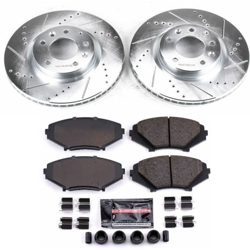 PowerStop k2964 | Power Stop 04-08 Mazda RX-8 Front Z23 Evolution Sport Brake Kit; 2004-2008