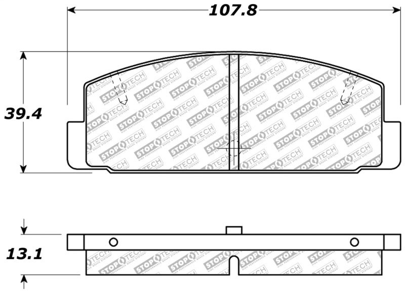 Stoptech 305.03320 | StopTech Street Select Brake Pads Mazda Protege Mazdaspeed, Rear; 2003-2003