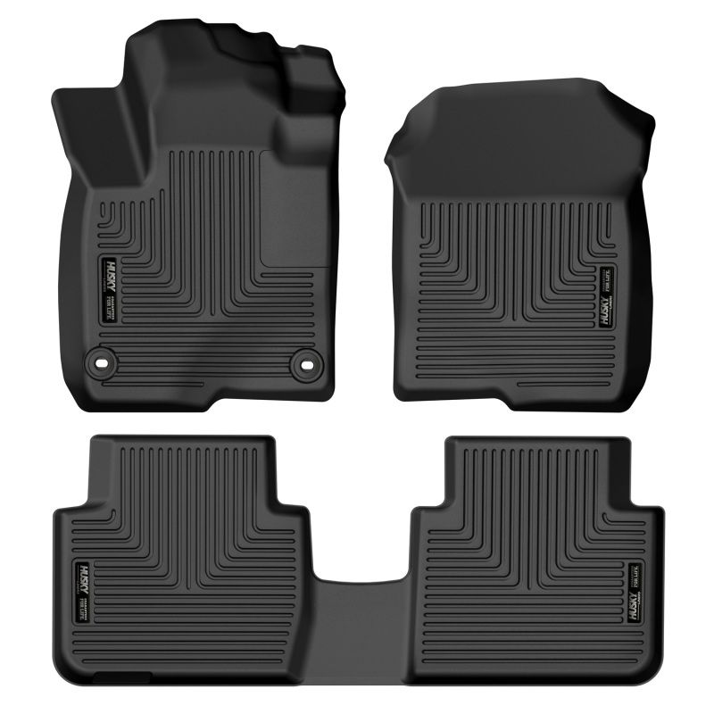 Husky Liners 95241 | 2023 Honda HR-V WeatherBeater Front & 2nd Row Seat Floor Liners - Black; 2023-2023