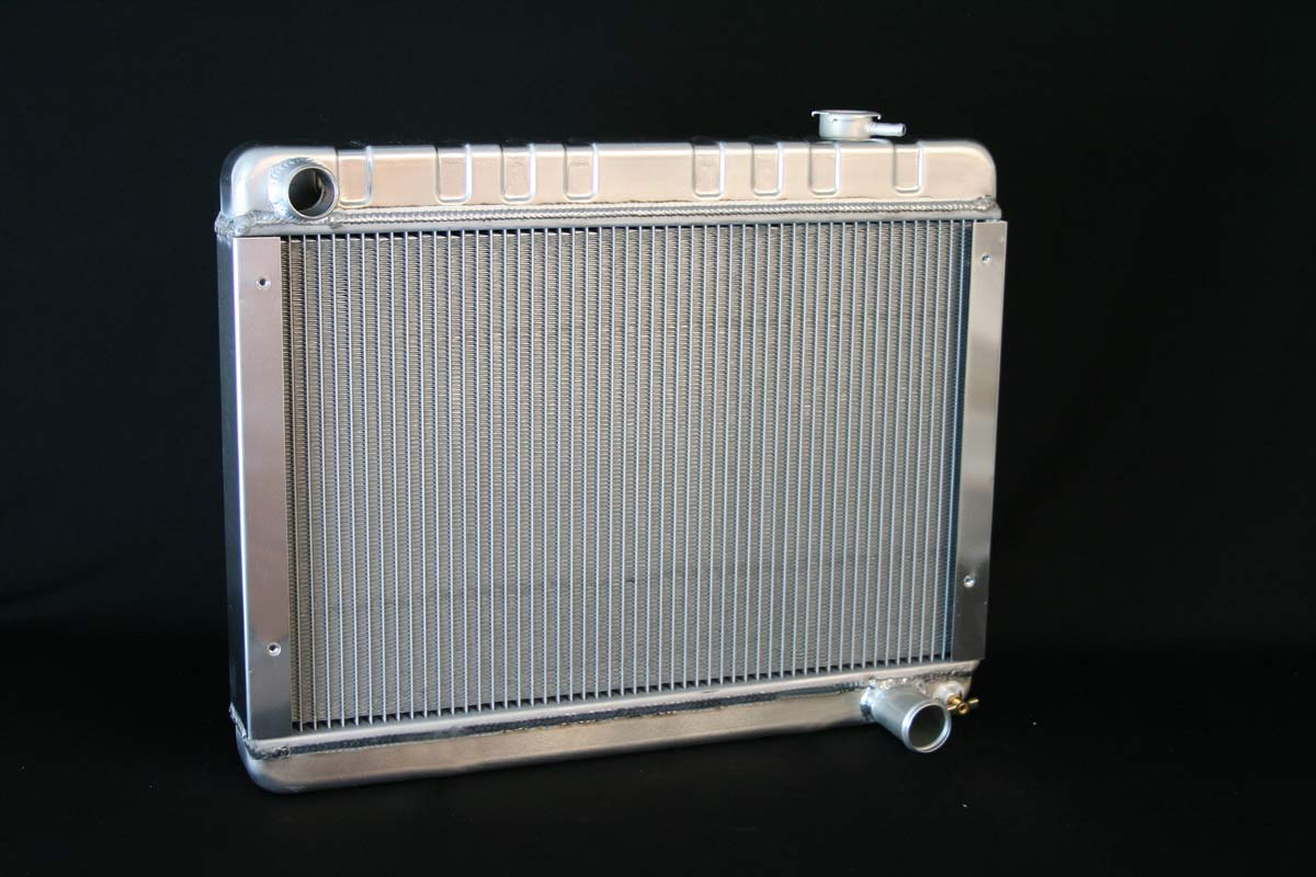 DeWitts Radiator 1139010M | DeWitts Direct Fit Radiator Nova/Chevy II All, DF, Manual, 2 row 1" Tubes, Natural; 1962-1967