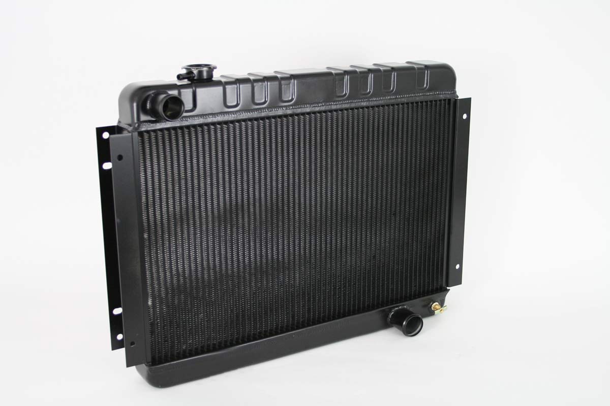 DeWitts Radiator 1239002M | DeWitts Direct Fit Radiator Chevelle SB / BB DF, Manual, 2 row 1" Tubes, Black Ice; 1966-1967