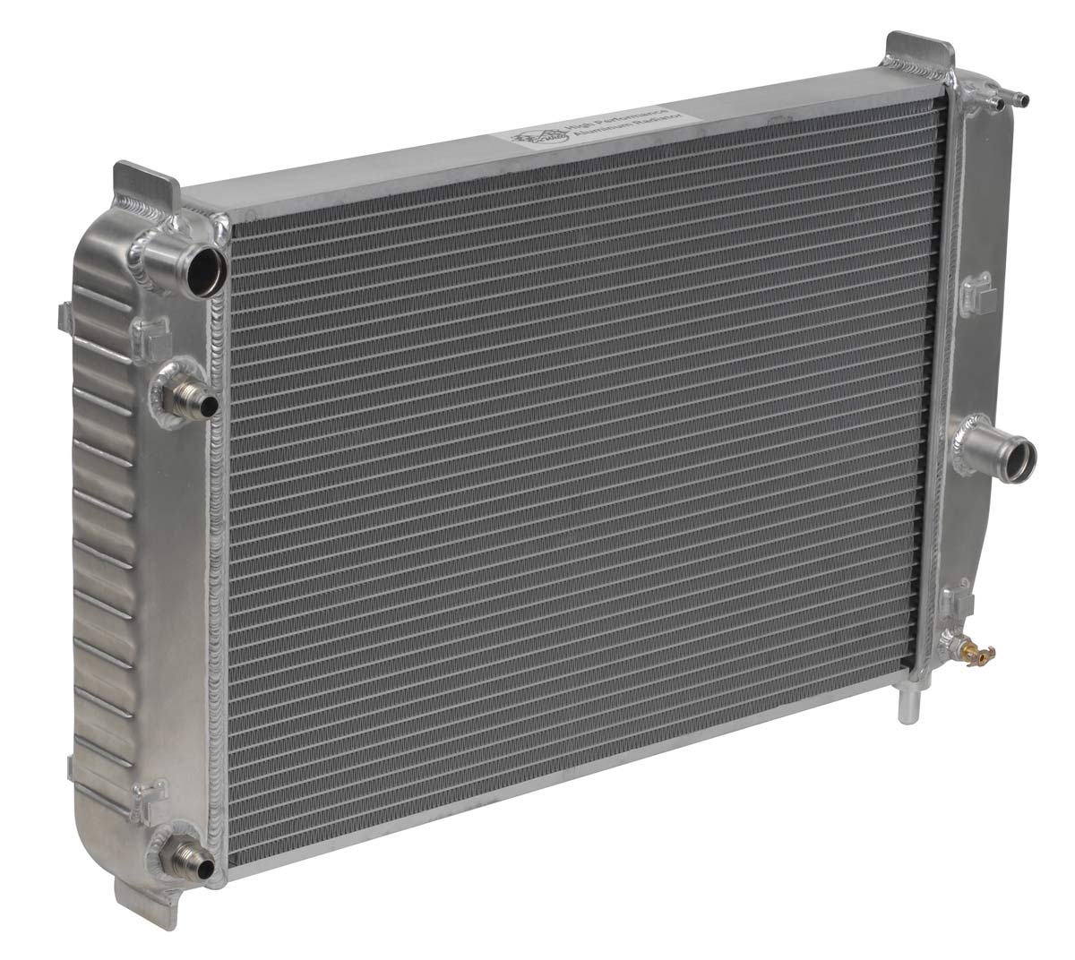 DeWitts Radiator 1139097E | DeWitts Direct Fit Radiator Corvette, Double Core 2 row 1" Tube, Engine Oil Plate cooler, Natural; 1997-2004