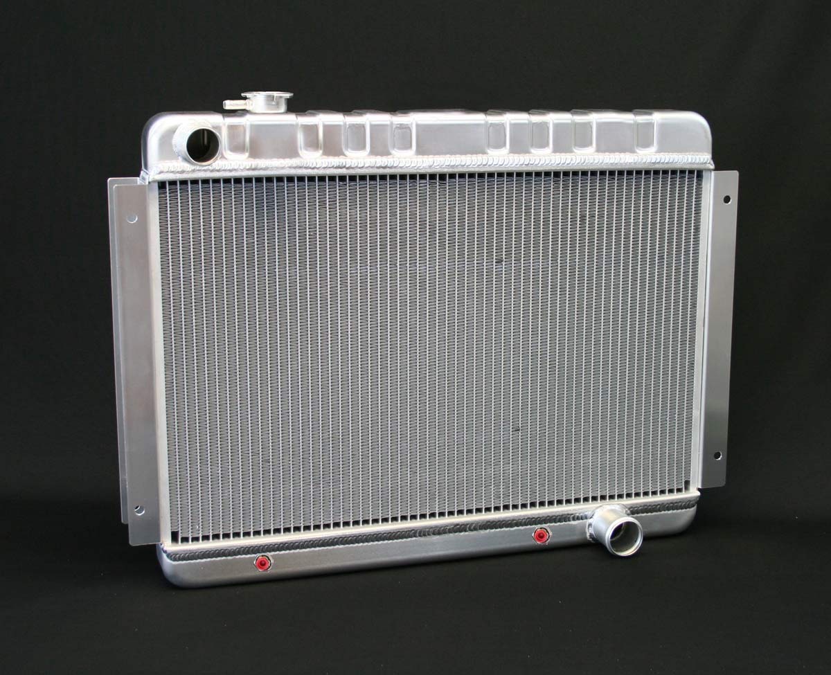 DeWitts Radiator 1139002A | DeWitts Direct Fit Radiator Chevelle SB / BB DF, Auto, 2 row 1" Tubes, Natural; 1966-1967