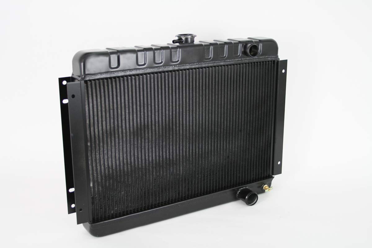 DeWitts Radiator 1239001M | DeWitts Direct Fit Radiator Chevelle SB / BB DF, Manual, 2 row 1" Tubes, Black Ice; 1964-1965