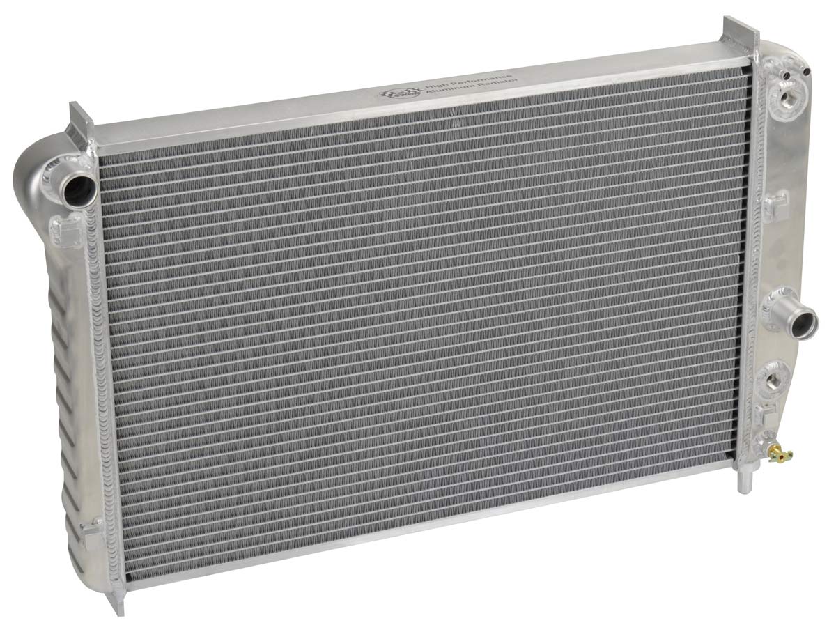 DeWitts Radiator 1139101A | DeWitts Direct Fit Radiator Corvette, Double Core 2 row 1" Tube, stock metric Plate cooler, Natural; 2001-2004