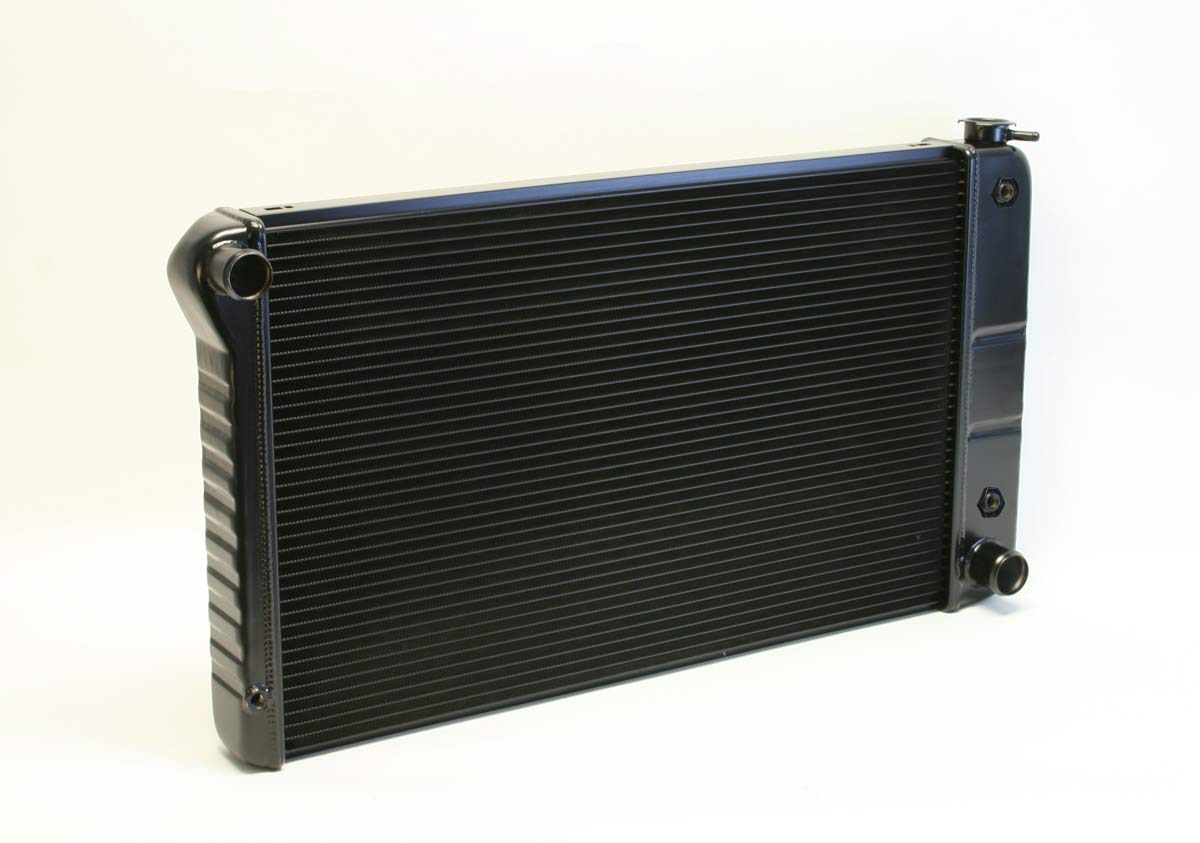 DeWitts Radiator 1249003A | DeWitts Direct Fit Radiator Chevelle SB / BB CF, Auto, 2 row 1.25" Tubes, Black Ice; 1968-1972