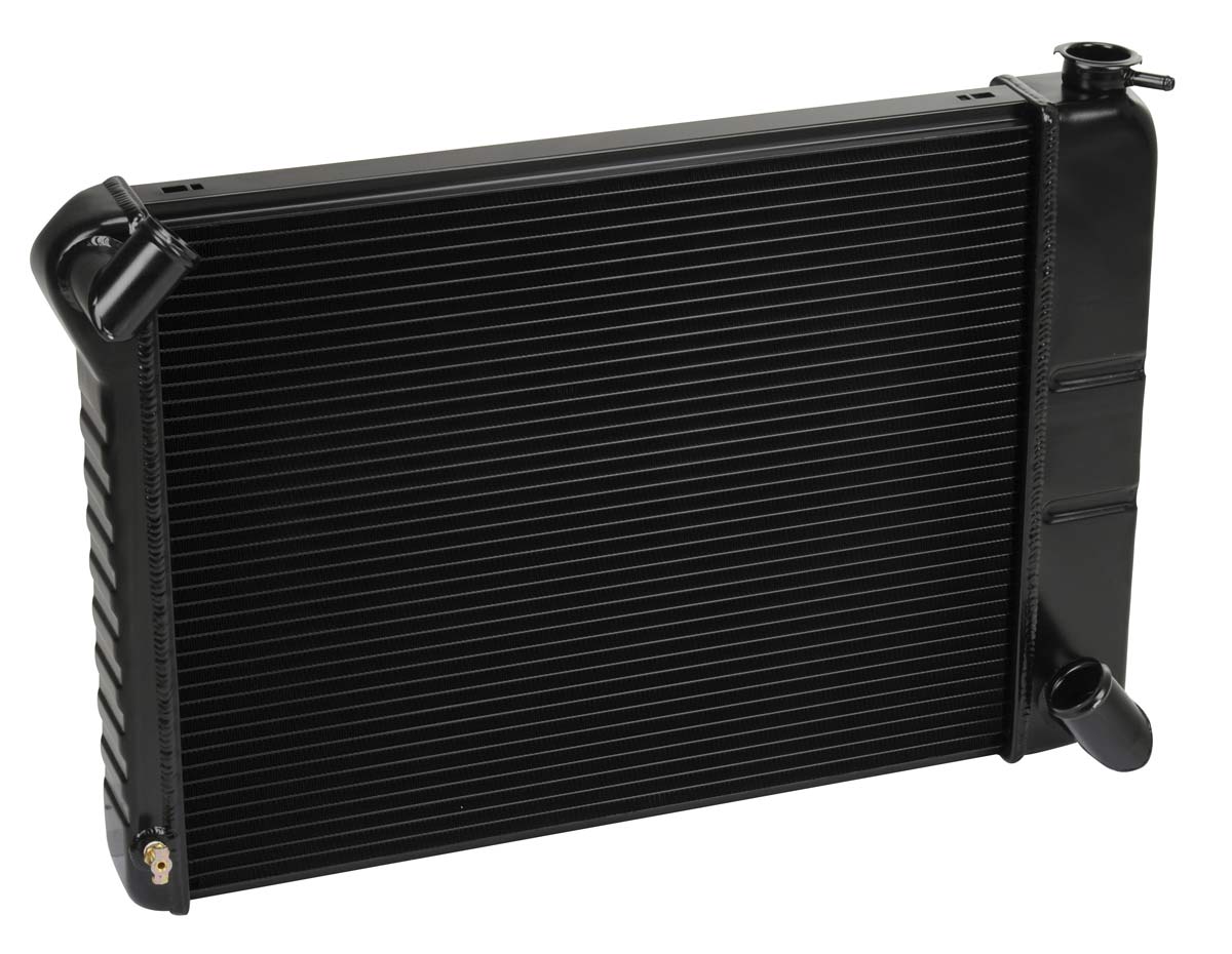 DeWitts Radiator 1249066M | DeWitts Direct Fit Radiator Corvette, BB Manual 2 row 1.25" Tube, Black Ice; 1966-1967