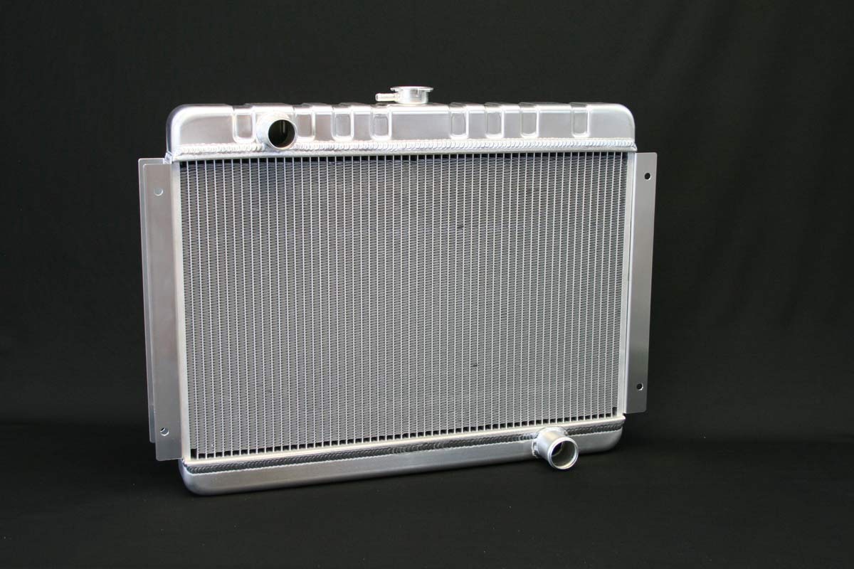 DeWitts Radiator 1149002M | DeWitts Direct Fit Radiator HP Chevelle SB / BB DF, Manual, 2 row 1.25" Tubes, Natural; 1966-1967