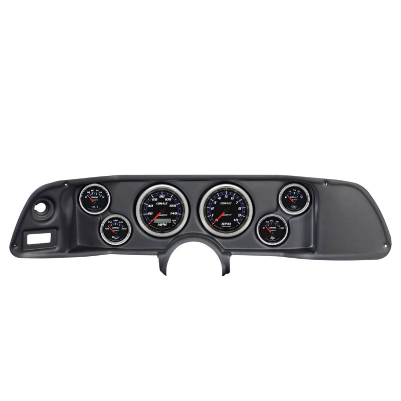 AutoMeter 7022-CB | Autometer Cobalt 70-78 Camaro Dash Kit 6pc Tach / MPH / Fuel / Oil / WTMP / Volt; 1970-1978