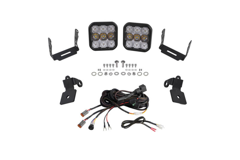 Diode Dynamics dd7639 | 20-Present Polaris RZR A-Pillar LED Pod Kit SS5 Sport - White Combo; 2020-2023