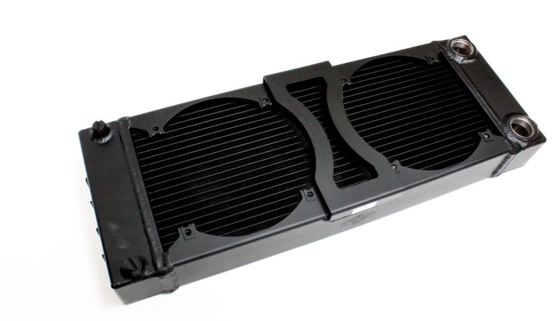 Rywire ryradiatorcustomblk | Tucked Flipable 24x9 (Small) Radiator (Matte Black Finish)