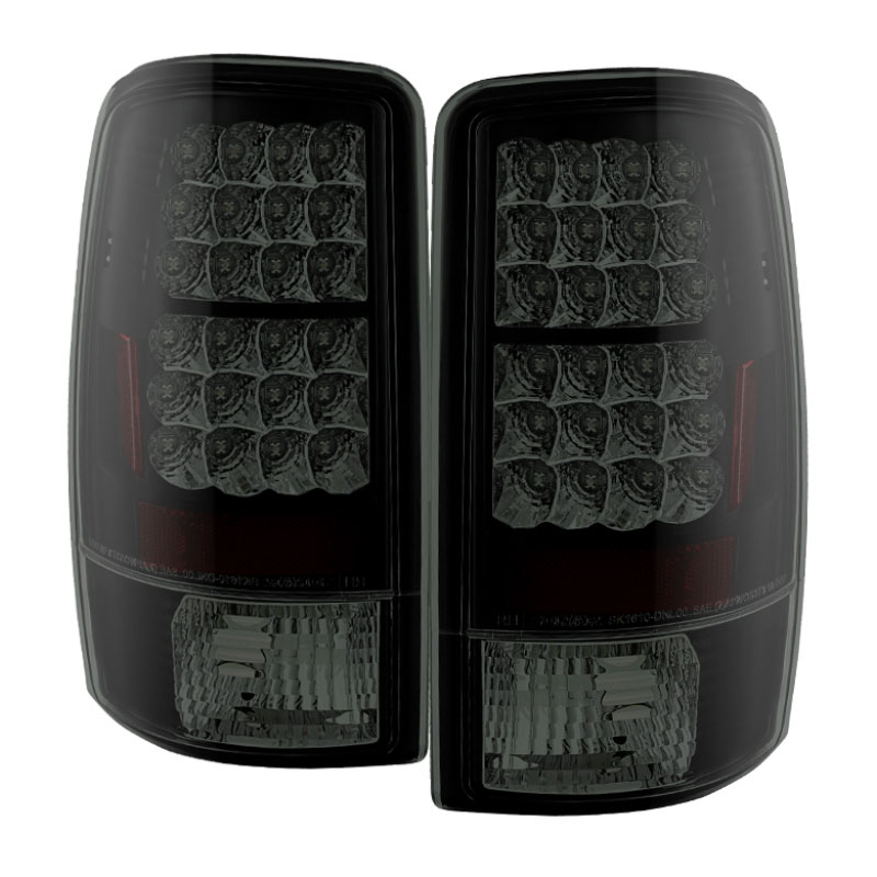 SPYDER 5078001 | Spyder Chevy Tahoe 1500/2500 ( Lift Gate Style Only ) LED Tail Lights - Black Smoke - (ALT-YD-CD00-LED-BSM); 2000-2006