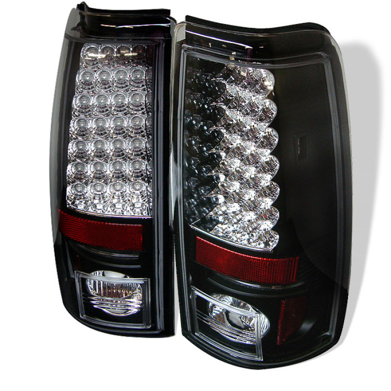 SPYDER 5002044 | Spyder Silverado Led Tail Lights - Black - (ALT-YD-CS99-LED-BK); 1999-2002