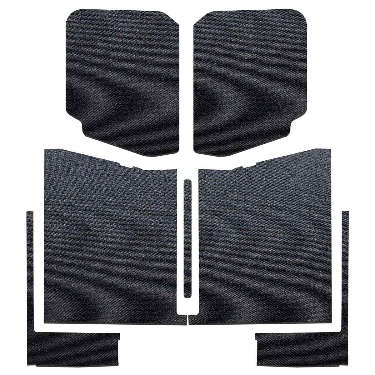 DEI 50183 | 20-22 Jeep Gladiator JT 4-Door Boom Mat Complete Headliner Kit - 7 Piece - Black; 2020-2022