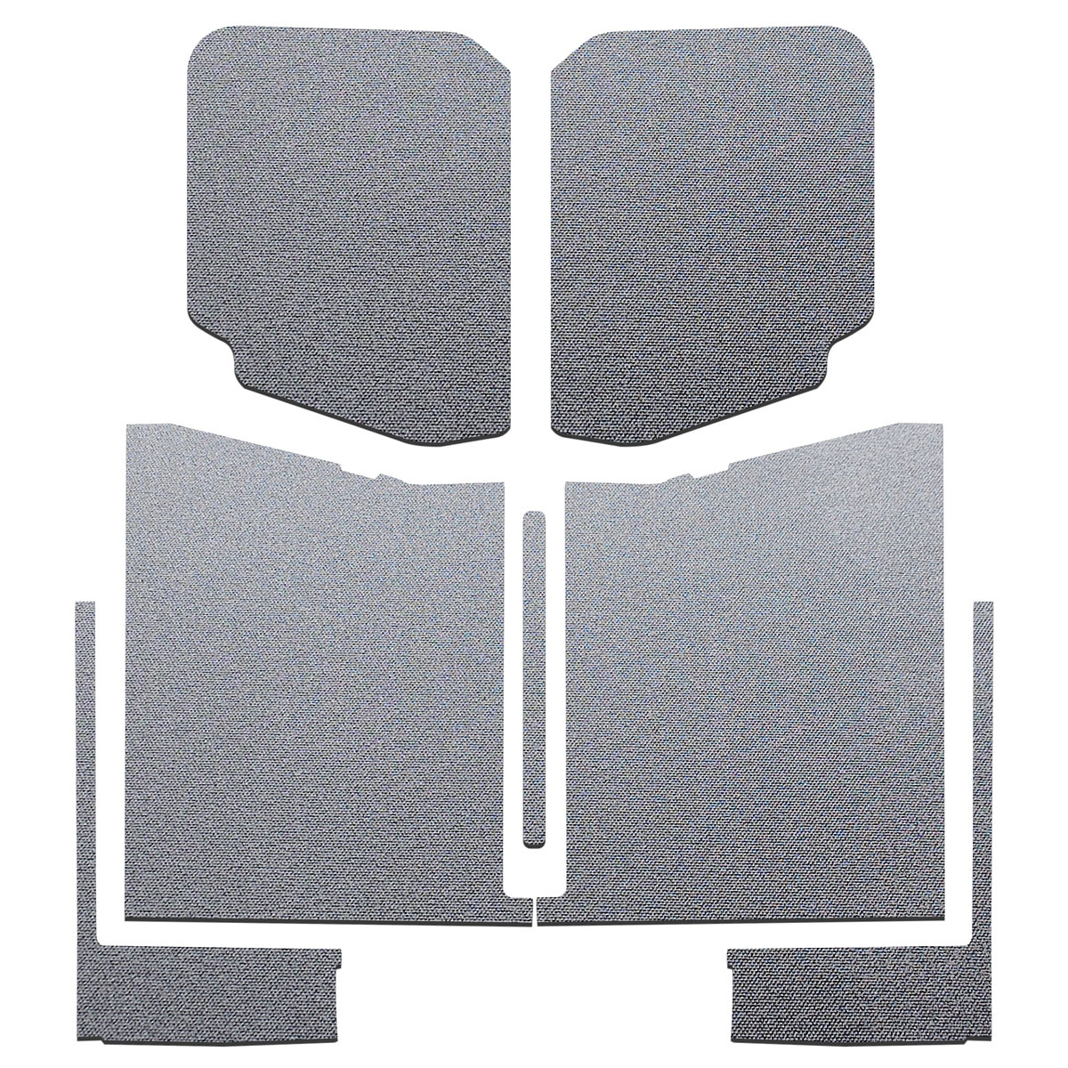 DEI 50184 | 20-22 Jeep Gladiator JT 4-Door Boom Mat Complete Headliner Kit - 7 Piece - Gray; 2020-2022