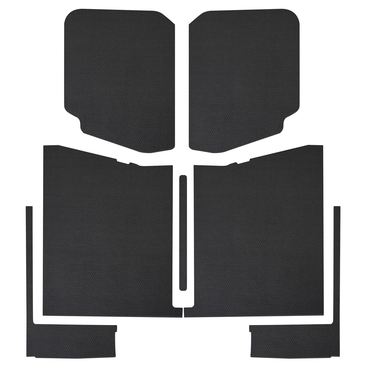 DEI 50187 | 20-22 Jeep Gladiator JT 4-Door Boom Mat Complete Headliner Kit - 7 Piece - Black Leather Look; 2020-2022