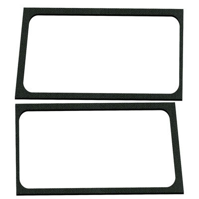 DEI 50268 | 18-23 Jeep Wrangler JL 2-Door Boom Mat Rear Side Window Trim - 2 Piece - Black; 2018-2023