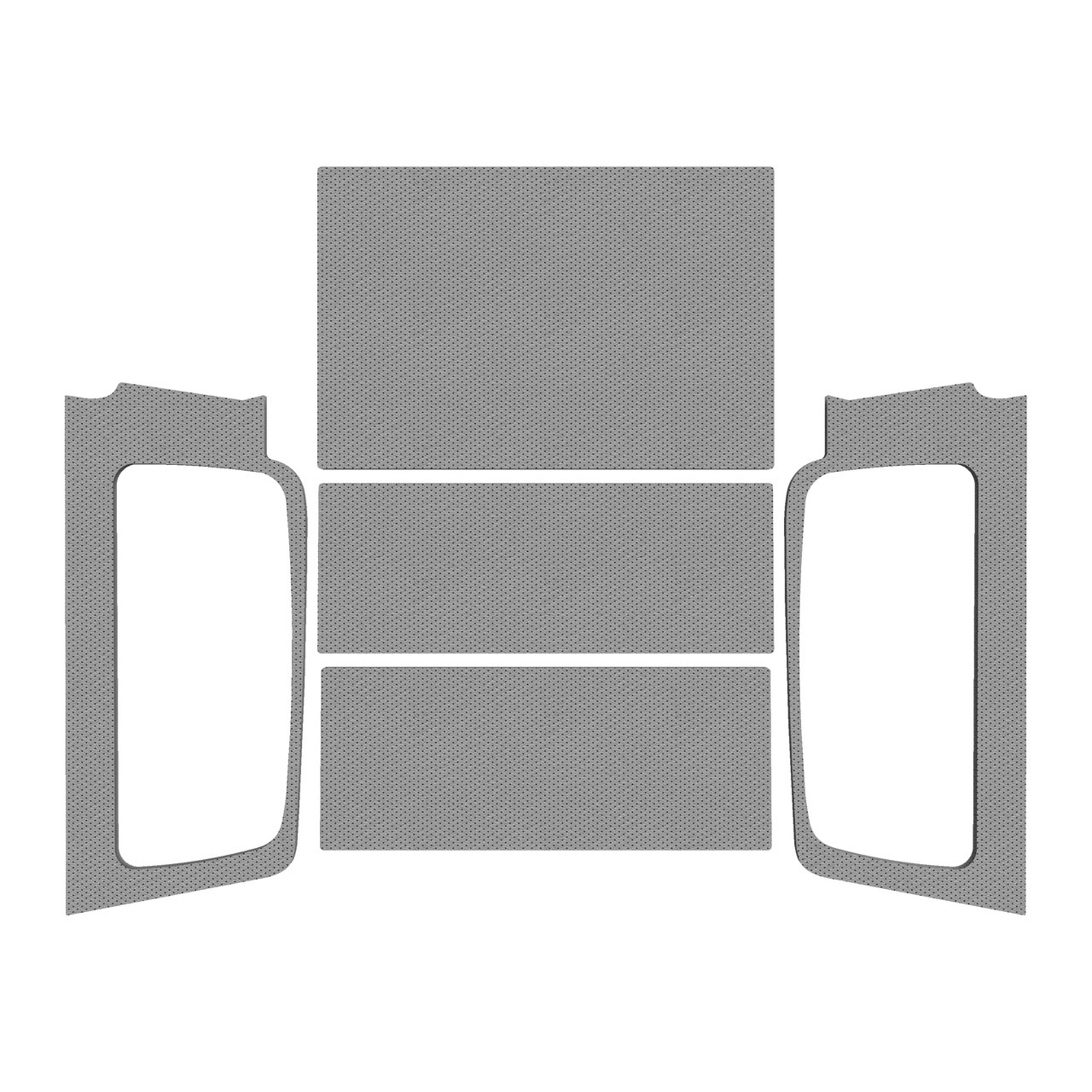 DEI 50605 | 04-06 Jeep Wrangler LJ Unliminted Leather Look Headliner Complete Kit - Gray; 2004-2006