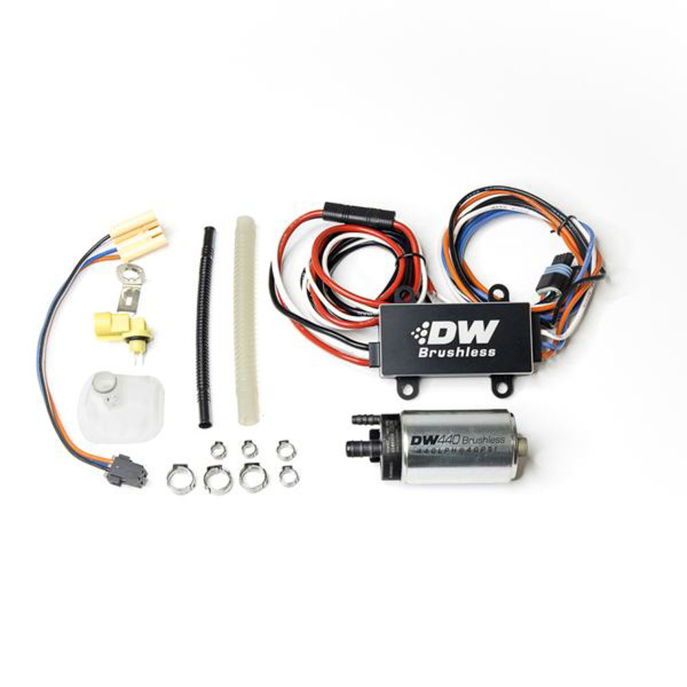 DeatschWerks 9-442-C103-0906 | DW440 440lph Brushless Fuel Pump w/ PWM Controller & Install Kit 2015+ Ford Mustang GT; 2015-2020