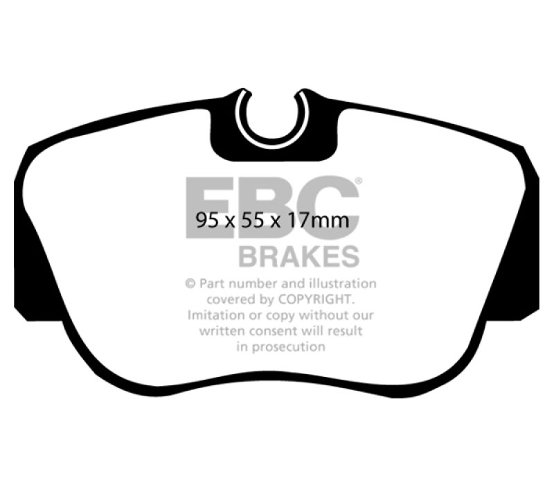 EBC dp2778 | 84-86 Mercedes-Benz 190/190E 2.3 Greenstuff Front Brake Pads; 1984-1986