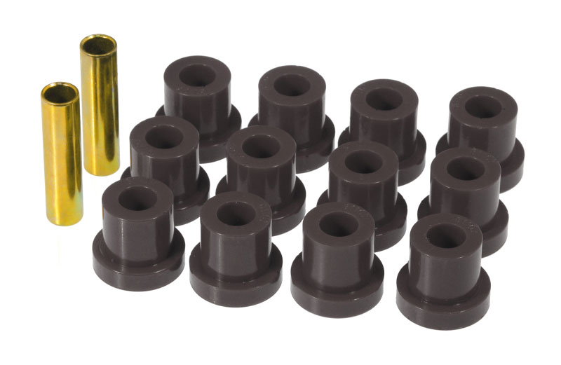 Prothane 7-1022-BL | 55 Chevy Full Rear Spring Bushings - Black; 1955-1955